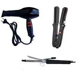 Fotzi Professional 1500 Watts Black Hair Dryer And Hair Curler With Straightener Combo Set Of 3 Personal Care Appliance Combo-picture-31