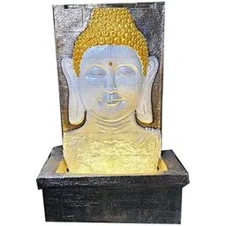 Fountain World Resin, Fiberglass Water Fountain 20 Inch Long Diya Ganesh Fiber Water Fountain for Living Room, Home Decor Garden Patio Deck Porch with Led Lights Water Pump-picture-11