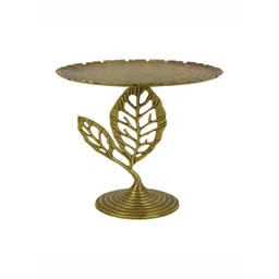 FOUR DECOR COMPANY Yellow Round Shape Wooden Bedside Table-picture-26