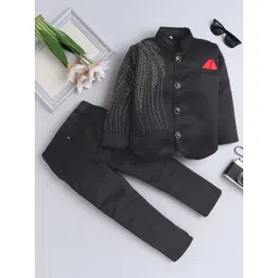 FOURFOLDS Boys 2-Piece Embroidered Suit-picture-42