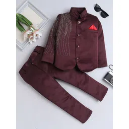 FOURFOLDS Boys 2-Piece Embroidered Suit-picture-17