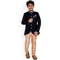 FOURFOLDS Boys Cotton Sherwani Set-image-7