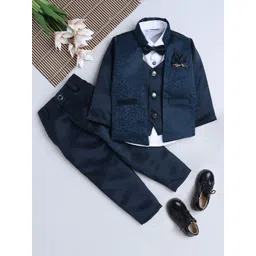 FOURFOLDS Boys Self Design 3-Piece Party Suits-picture-47