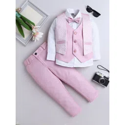 FOURFOLDS Boys Self Design 3-Piece Party Suits-picture-36