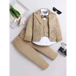 FOURFOLDS Boys Sequined Embroidered 3-Piece Suit-picture-30