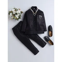 FOURFOLDS Embellished Indo Western Suit Set-picture-29