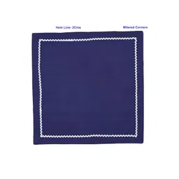 FOVEROS 6 Pieces Blue Cotton Dinner Table Napkins image 3
