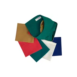 FOVEROS Green & Blue 6 Pieces Cotton Roti Cover Napkins-picture-21