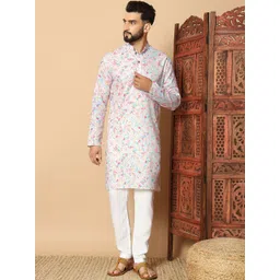 FoxDX Men Floral Kurta-picture-22