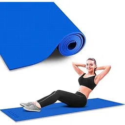 Foxhill Ethylene Vinyl Acetate Exercise Mat For Home - Anti Slip, Kids Size, Gym Mat - 4Mm, Blue-picture-30