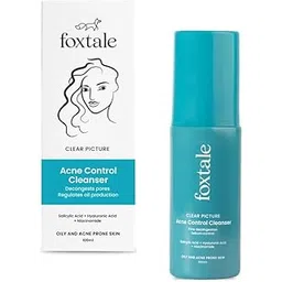 Foxtale 2% Salicylic Acid Face Wash for Oily & Acne Prone Skin, Controls Oil & Kills Acne Causing Bacteria, Acne Control Cleanser for Men & Women - 100 ml-picture-41