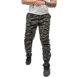 foxxy international Camo Jogger Track Pants for Men | Stylish Gym, Running & Casual Wear | Comfortable Active Wear Joggers with Elastic Waist & Pockets-picture-35