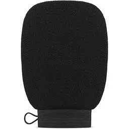 Foyken Exfoliating Body Scrub Gloves, Loofah for Men and Women, Gentle On Skin, Easy To Use, Removes Dead Skin, Blackheads, Impurities, Sustainable Hand Bathing Gloves (Black)-picture-13