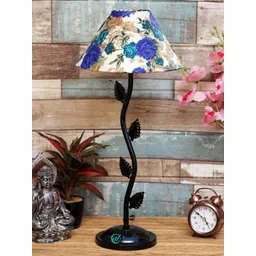 foziq Black & Blue Printed Table Lamps-picture-14