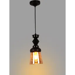foziq Black & Gold-Toned Printed Contemporary Ceiling Lamp-picture-19