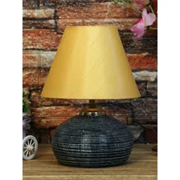 foziq Black & Gold-Toned Textured Table Lamps-picture-23