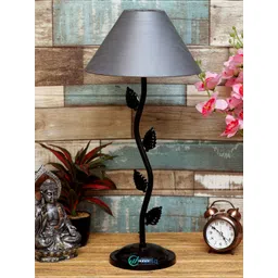 foziq Black & Grey Textured Table Lamp-picture-39