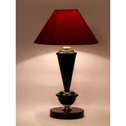foziq Black & Red Solid Table Lamps With Shade-picture-14