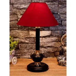 foziq Black & Red Solid Terracotta Table Lamps-picture-23