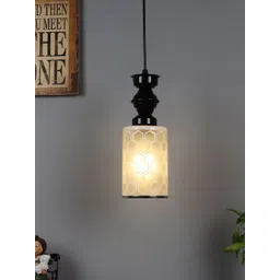 foziq Black & Silver Textured Ceiling Lamps image 1