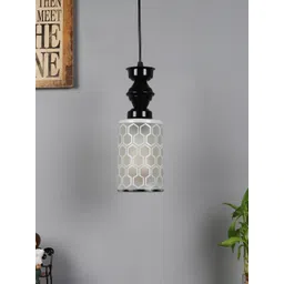 foziq Black & Silver Textured Ceiling Lamps image 4