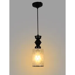 foziq Black & Silver Textured Ceiling Lamps image 5