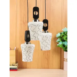 foziq Black & White Printed Contemporary Ceiling Lamp-picture-12