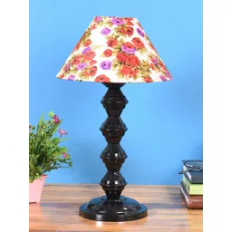 foziq Black & White Printed Triangle Metal Table Lamp-picture-16