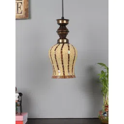 foziq Black & Yellow Textured Contemporary Ceiling Lamp-picture-35