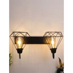 Foziq Black Diamond-Shaped Quirky Twin Wall Lamp-picture-14
