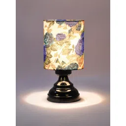 foziq Black Printed Cylindrical Metal Table Lamps-picture-36