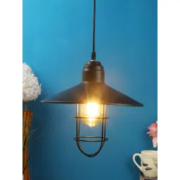 foziq Black Solid Ceiling Lamp image 1
