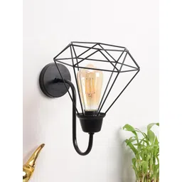 Foziq Black Solid Metal Abstract Wall Lamp-picture-15