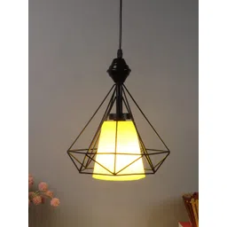 foziq Black Solid Metal Triangle Ceiling Lamp-picture-36