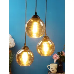 foziq Black Solid Spherical Ceiling Lamp-picture-26