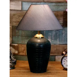 foziq Blue & Silver-Colored Solid Terracotta Table Lamps-picture-27