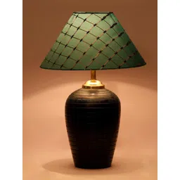 foziq Blue Printed Terracotta Table Lamps-picture-25