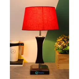 foziq Brown & Red Solid Table Lamp With Shade-picture-17
