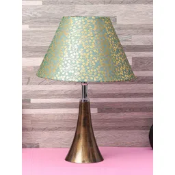 foziq Copper-Toned & Green Printed Table Lamps With Shade-picture-18