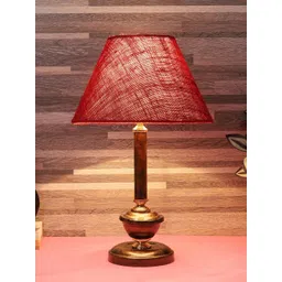 foziq Copper-Toned & Red Textured Table Lamps With Shade-picture-10