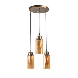foziq Gold Solid Contemporary Ceiling Lamp image 3