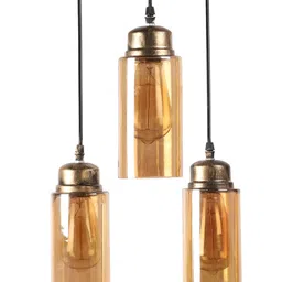foziq Gold Solid Contemporary Ceiling Lamp image 2