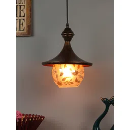 foziq Gold-Toned Printed Ceiling Lamps-picture-13