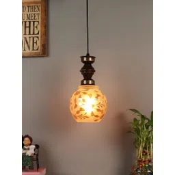 foziq Gold-Toned Printed Metal Ceiling Lamps-picture-26