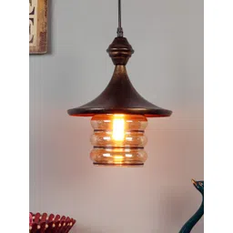 foziq Gold-Toned Solid Ceiling Lamp-picture-29