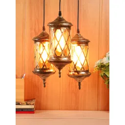 foziq Gold-Toned Solid Cylindrical Ceiling Lamp-picture-19