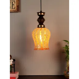 foziq Gold-Toned Solid Metal Ceiling Pendant Lamp-picture-52