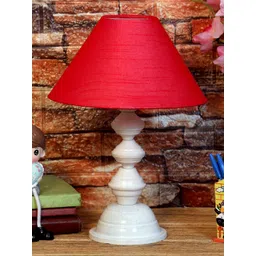 foziq Red & White Solid Table Lamp-picture-11