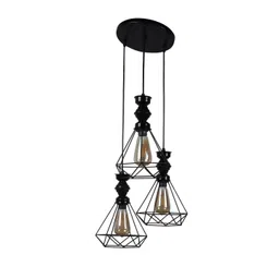 foziq Unisex Black Solid Ceiling Lamps image 3