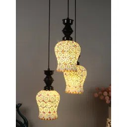 foziq White Printed Printed Metal Ceiling Lamp-picture-48